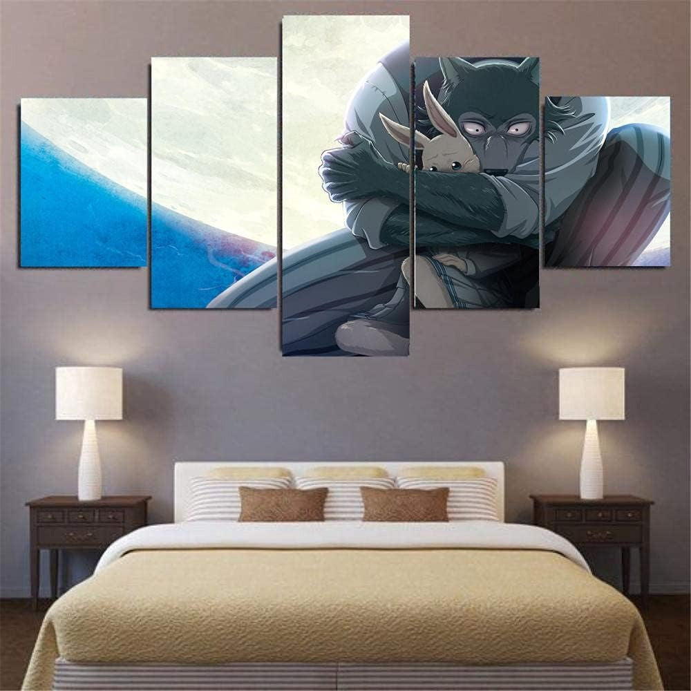 5 Piece Beastars Wall Art Canvas