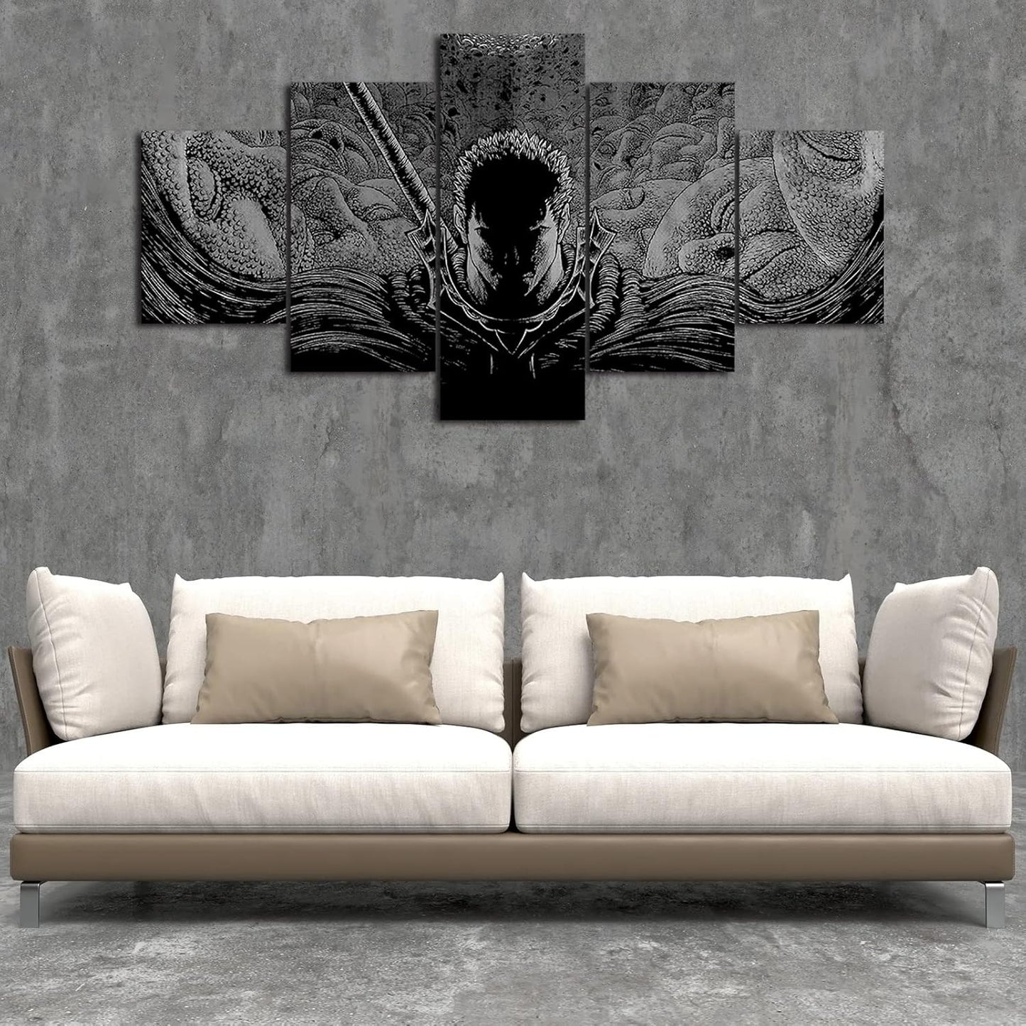 5 Piece Berserk Wall Art Canvas