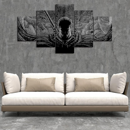 5 Piece Berserk Wall Art Canvas