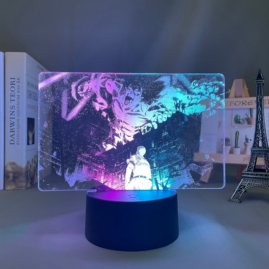 Two Tone Attack on Titan 3D Lamp