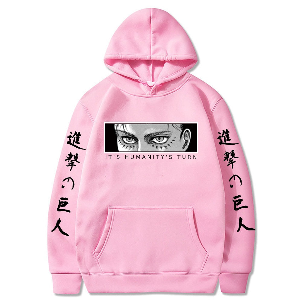 Attack on Titan Eyes Printed Long Sleeves Hoodies