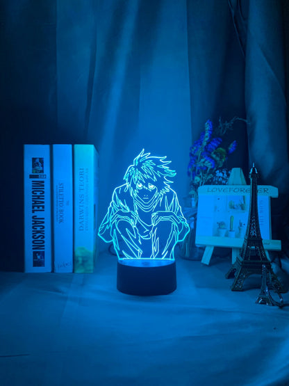 Death Note L Lawliet 3D Lamp