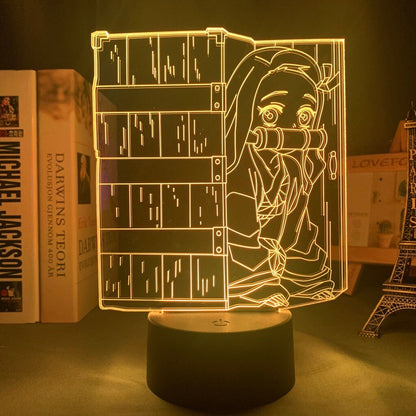 Demon Slayer Kkimetsu nNo Yaiba Nezuko Kamado 3D Lamp