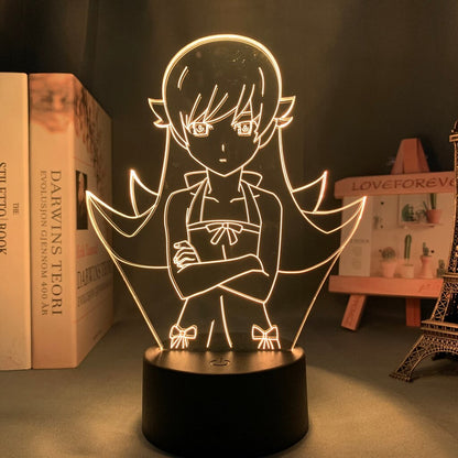 Bakemonogatari Shinobu Oshino 3D Lamp