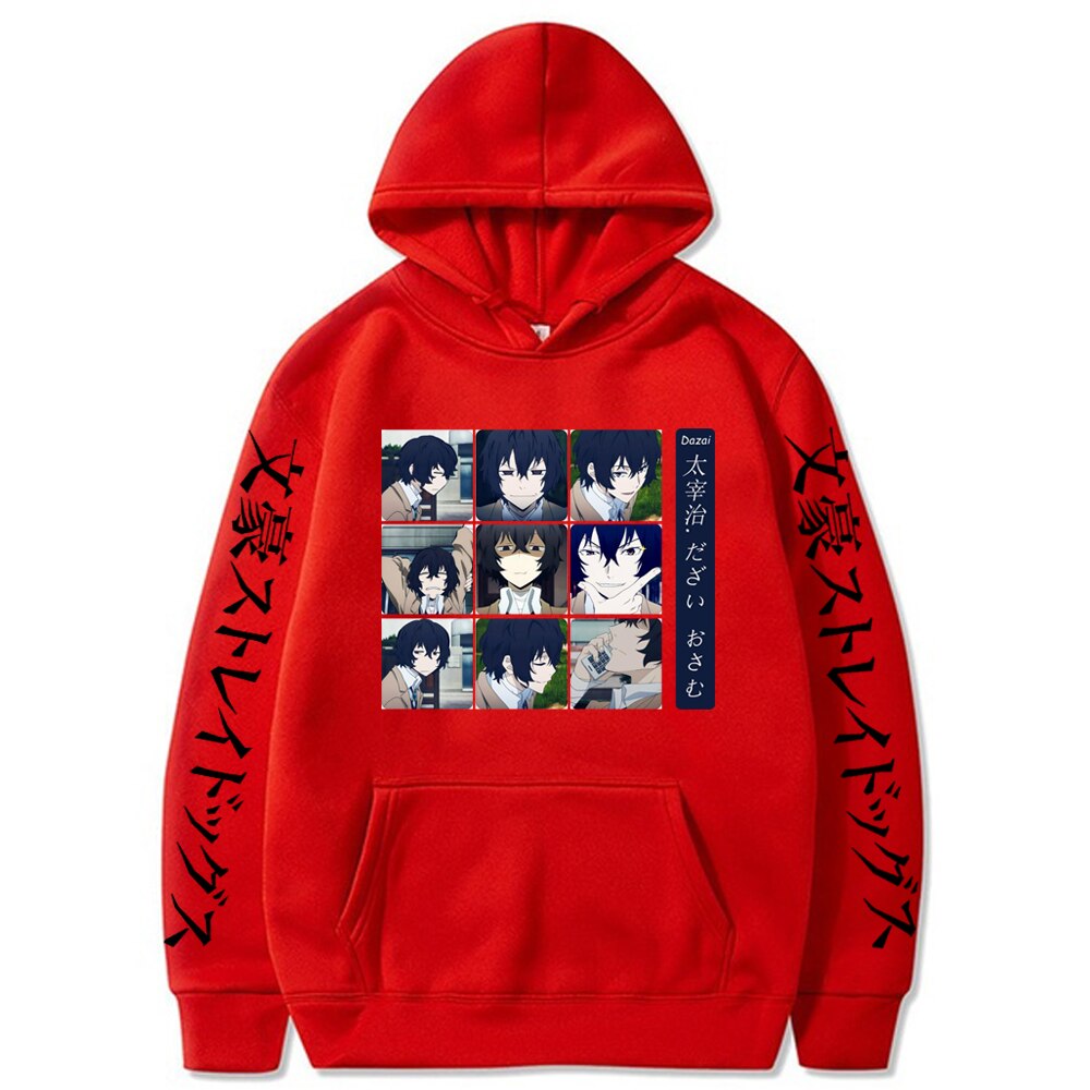 Anime Bungo Stray Dogs Print Men Hoodies