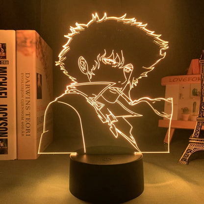 Cowboy Bebop Spike Spiegel 3D Lamp