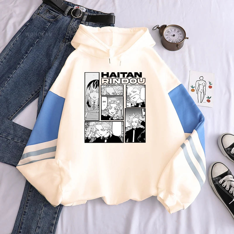 Tokyo Revengers Kawaii Rindou Haitani Five Forms Of Daily Life Manga Hoodies