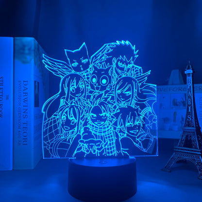 Fairy Tail Group 3D Lamp