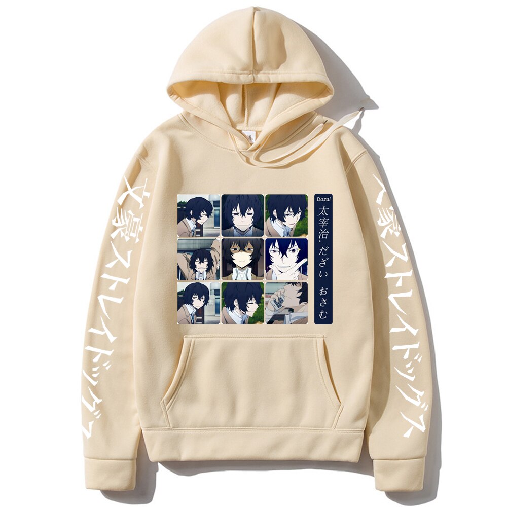 Anime Bungo Stray Dogs Print Men Hoodies