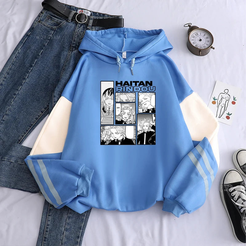 Tokyo Revengers Kawaii Rindou Haitani Five Forms Of Daily Life Manga Hoodies