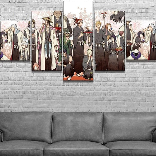 5 Pieces Bleach Wall Art Canvas