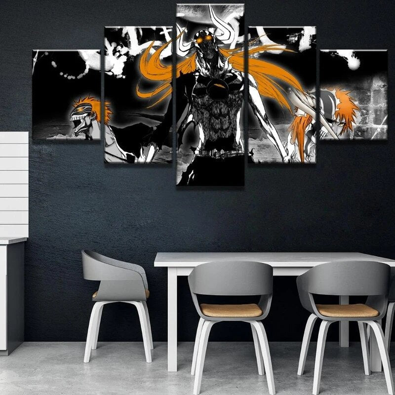 5 Pieces Bleach Wall Art Canvas