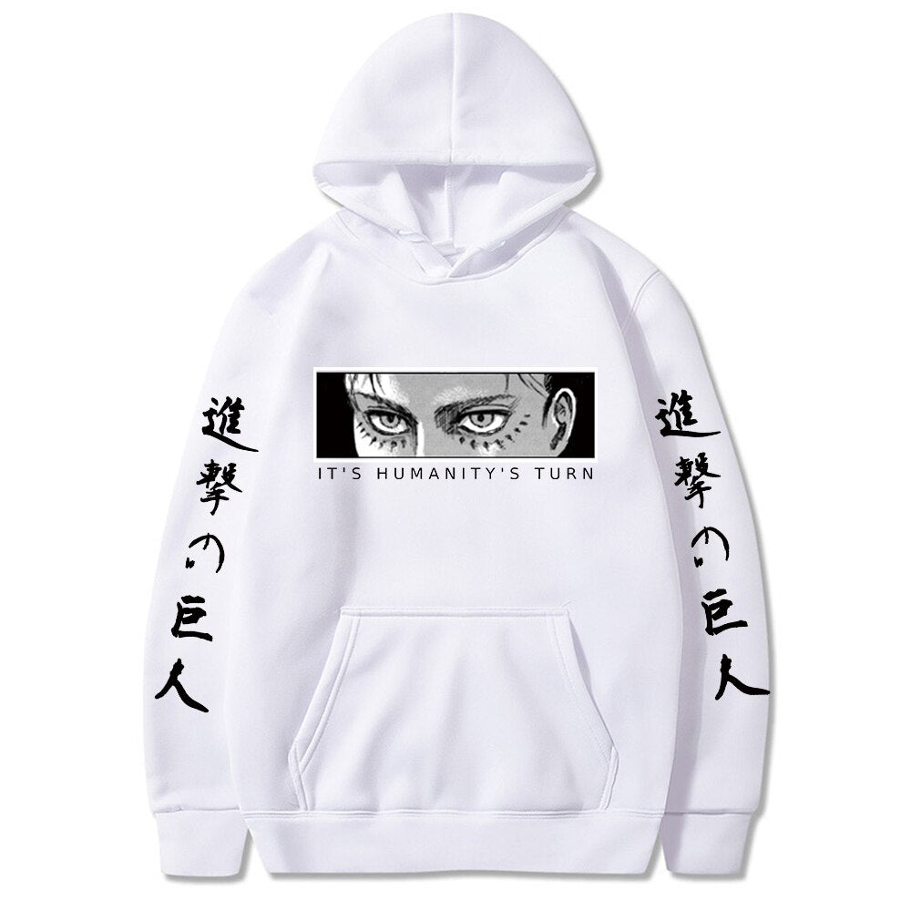 Attack on Titan Eyes Printed Long Sleeves Hoodies