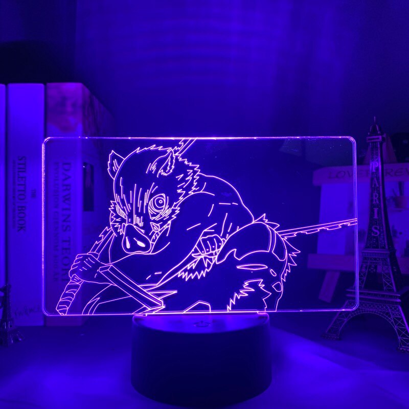 Kimetsu No Yaiba Inosuke Hashibira 3D Lamp