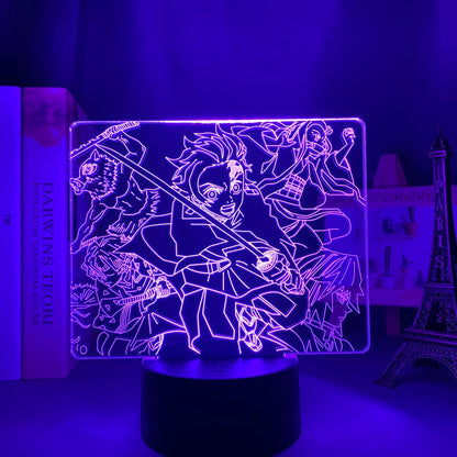 Demon Slayer Kimetsu No Yaiba 3D Lamp