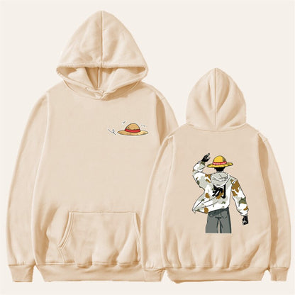 One Piece Luffy Design Hoodies