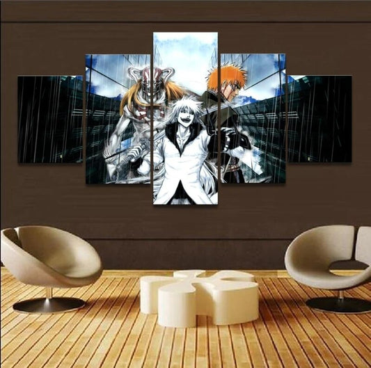 5 Pieces Bleach Wall Art Canvas