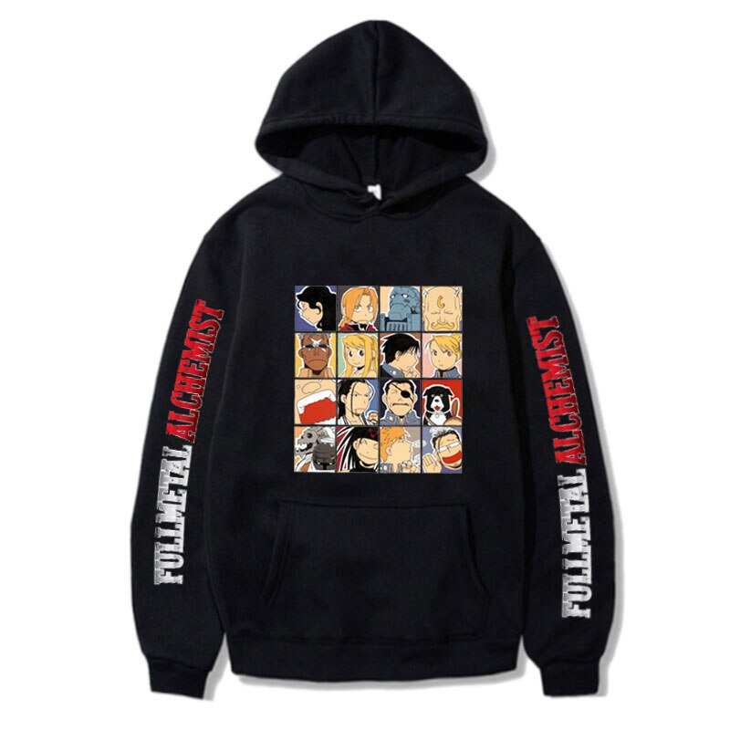 Fullmetal Alchemist Printed Loose Hoodie