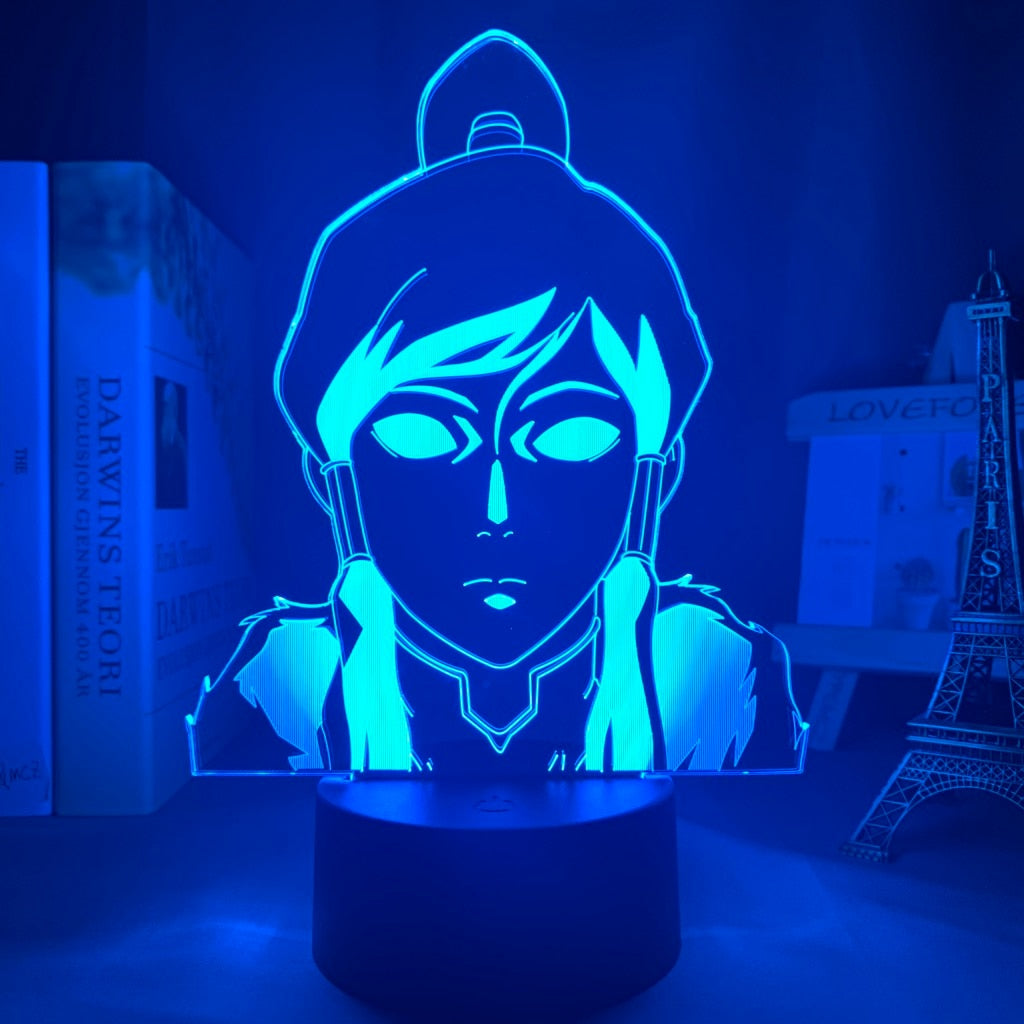 Korra Avatar The Last Airbender 3D Lamp