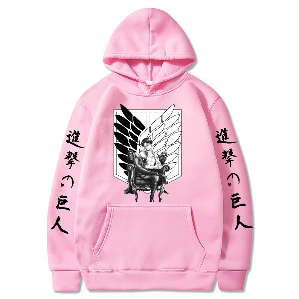 Attack on Titan Printed Long Sleeve Hoodie