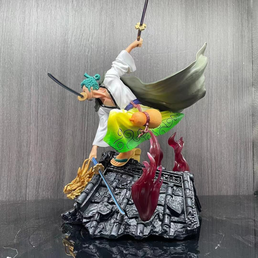 One Piece Roronoa Zoro Three-Knife Action Figure