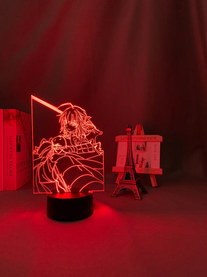 Fate Stay Night Saber 3D Lamp