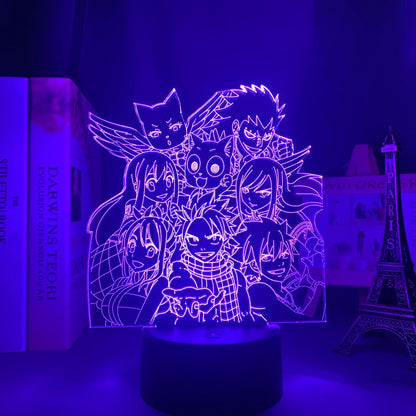 Fairy Tail Group 3D Lamp