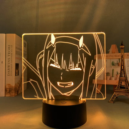 Darling In The Franxx Zero Two 3D Lamp