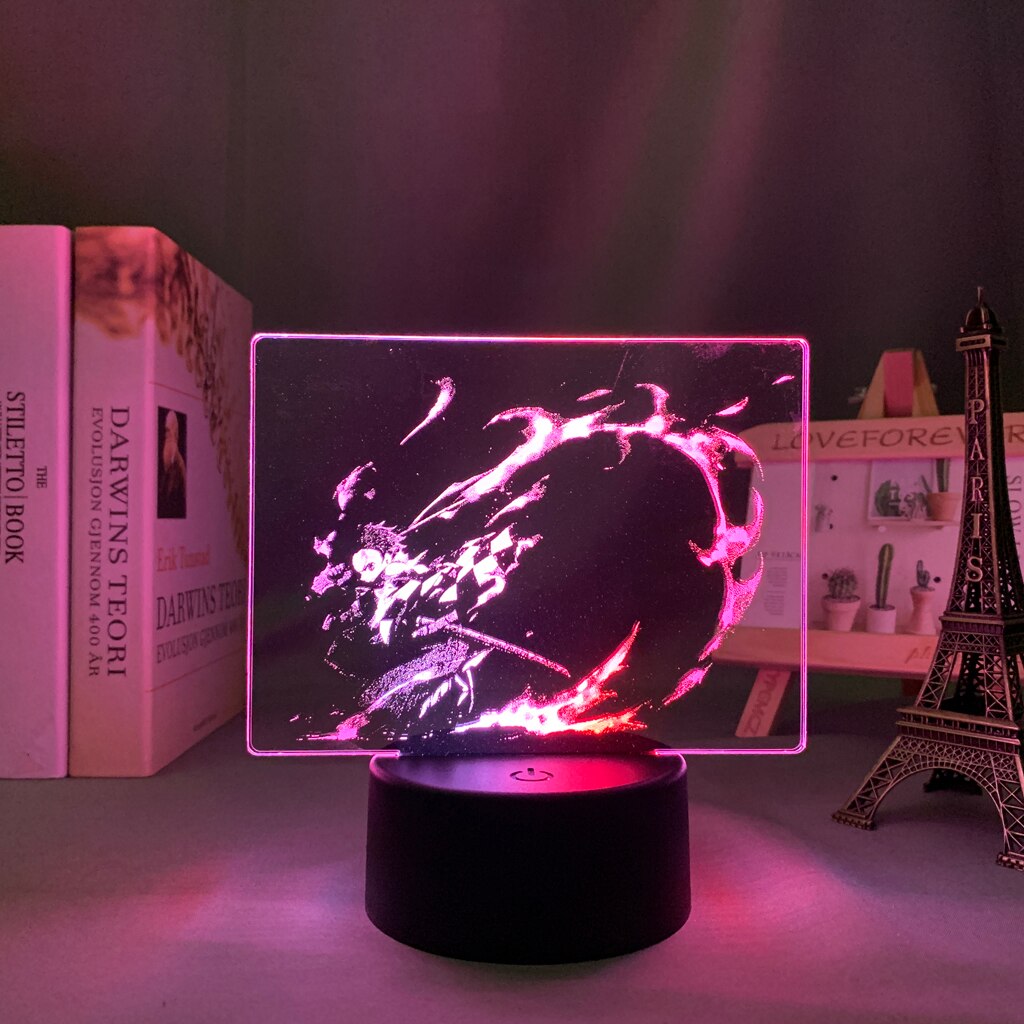 Dual Color Demon Slayer Tanjiro Kamado 3D Lamp