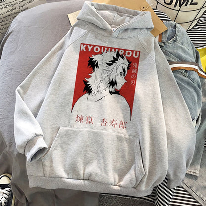 Demon Slayer Rengoku Kyoujurou Hoodies