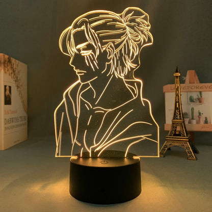 Attack on Titan 4 Eren Yeager 3D Lamp