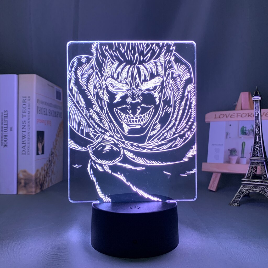 Anime Berserk Guts 3D Lamp