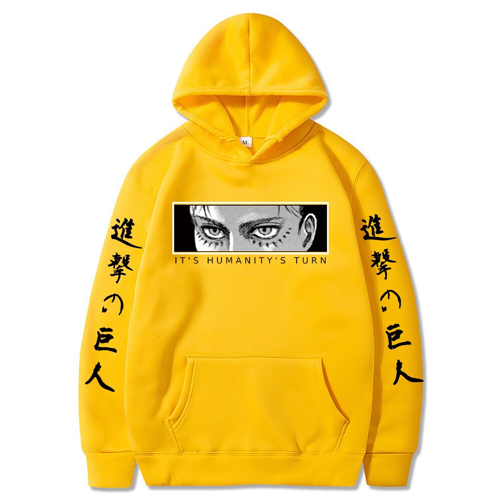 Attack on Titan Eyes Printed Long Sleeves Hoodies