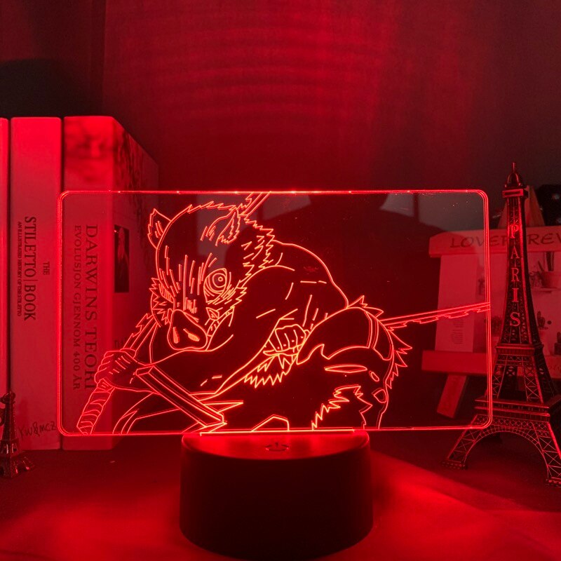 Kimetsu No Yaiba Inosuke Hashibira 3D Lamp