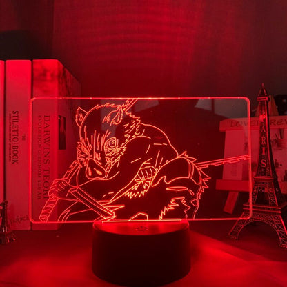 Kimetsu No Yaiba Inosuke Hashibira 3D Lamp