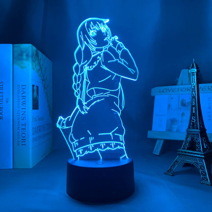 Anime Bakemonogatari Hitagi Senjougahara 3D Lamp