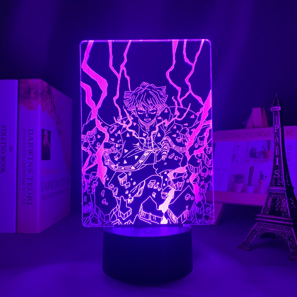 Demon Slayer Kimetsu No Yaiba Zenitsu Agatsuma 3D Lamp