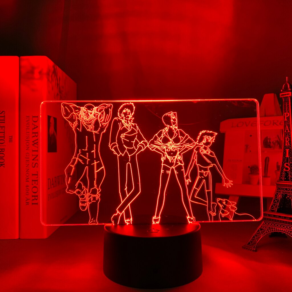 Cowboy Bebop Team 3D Lamp