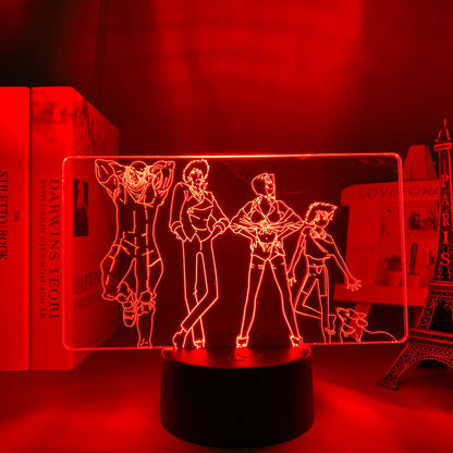 Cowboy Bebop Team 3D Lamp