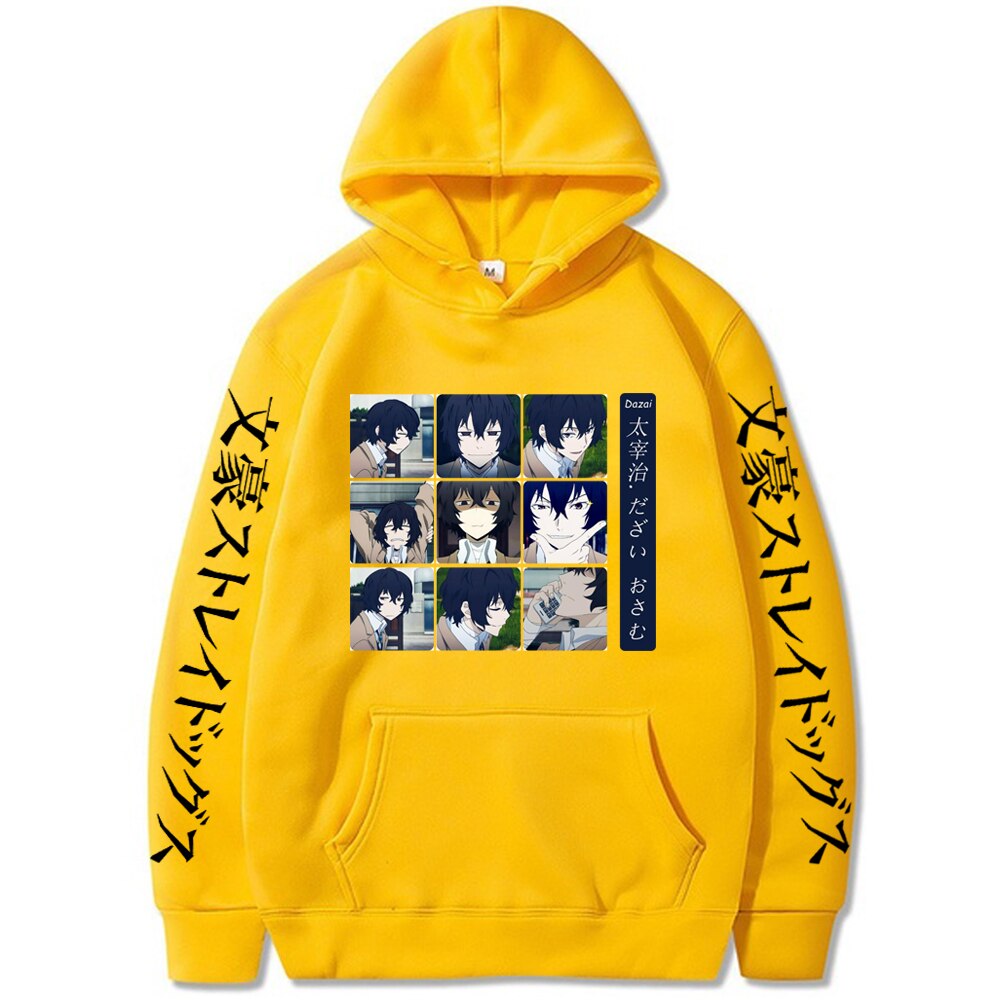 Anime Bungo Stray Dogs Print Men Hoodies