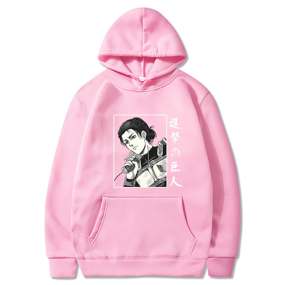 Anime Attack On Titan Eren Yeager Print Hoodies