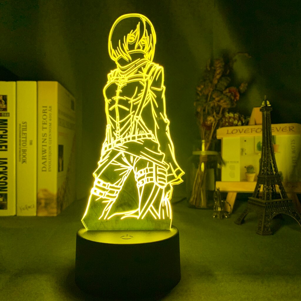 Attack on Titan Mikasa Ackerman 3D Lamp