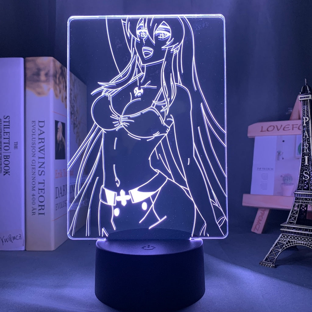 Akame Ga Kill Esdeath 3D Lamp