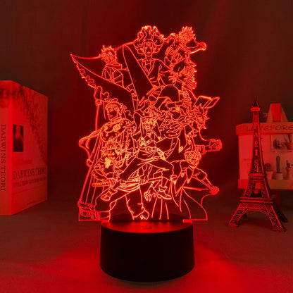 Black Clover Group 3D Lamp