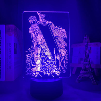 Berserk Guts 3D Lamp