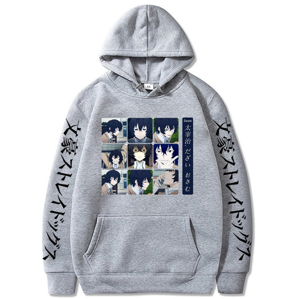 Anime Bungo Stray Dogs Print Men Hoodies