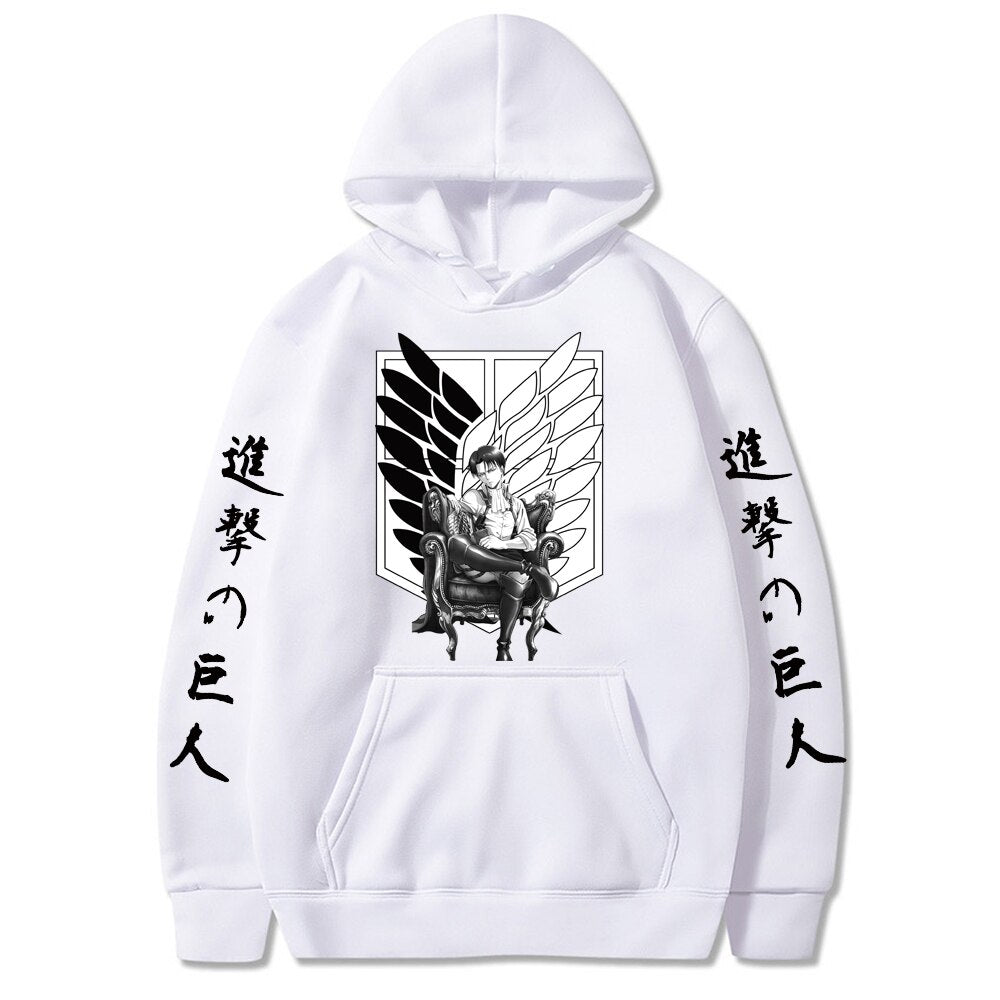 Attack on Titan Printed Long Sleeve Hoodie