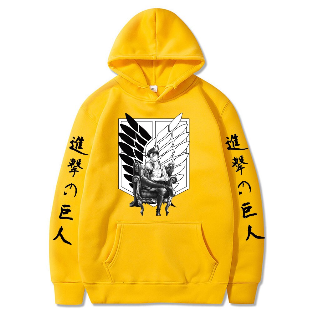 Attack on Titan Printed Long Sleeve Hoodie