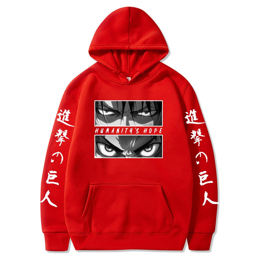 Attack On Titan Eren Jaeger Eyes Hoodies