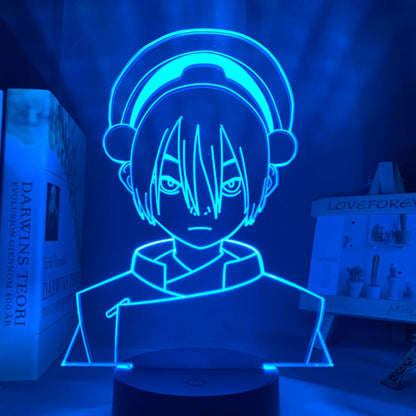 Avatar The Last Airbender Toph Beifong 3D Lamp